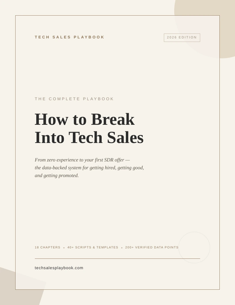How to Break Into Tech Sales cover preview