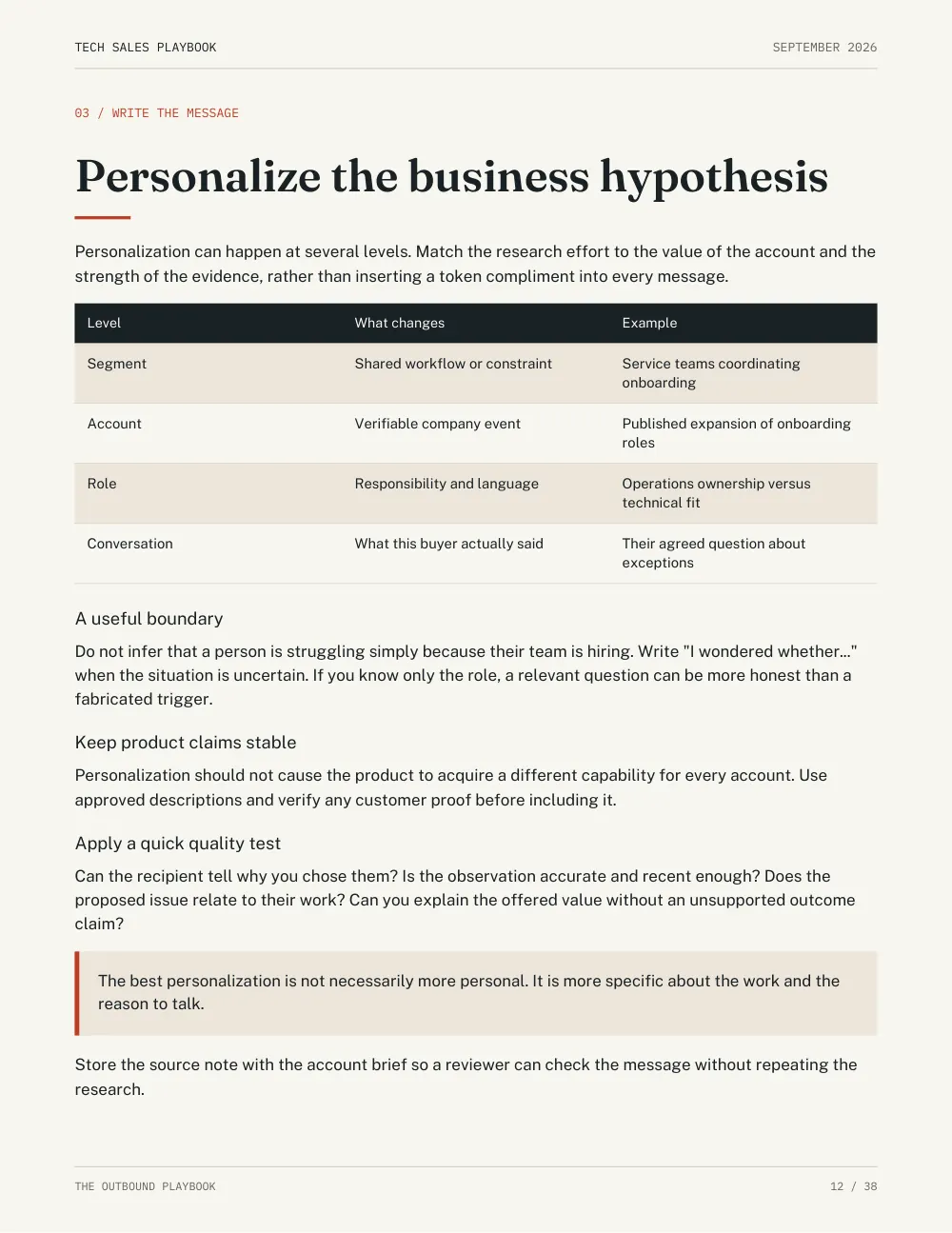 Page 12 from The Outbound Playbook