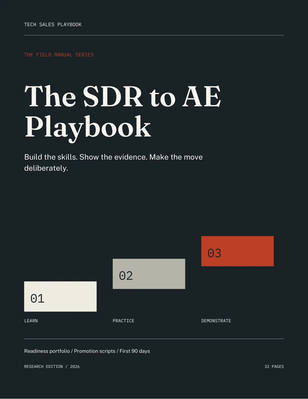 The SDR to AE Playbook, preview page 1