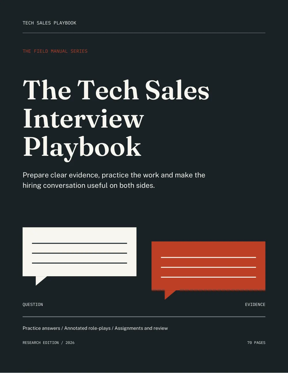 The Tech Sales Interview Playbook, preview page 1